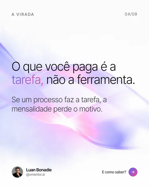 Slide 4 do carrossel ROI, não hype